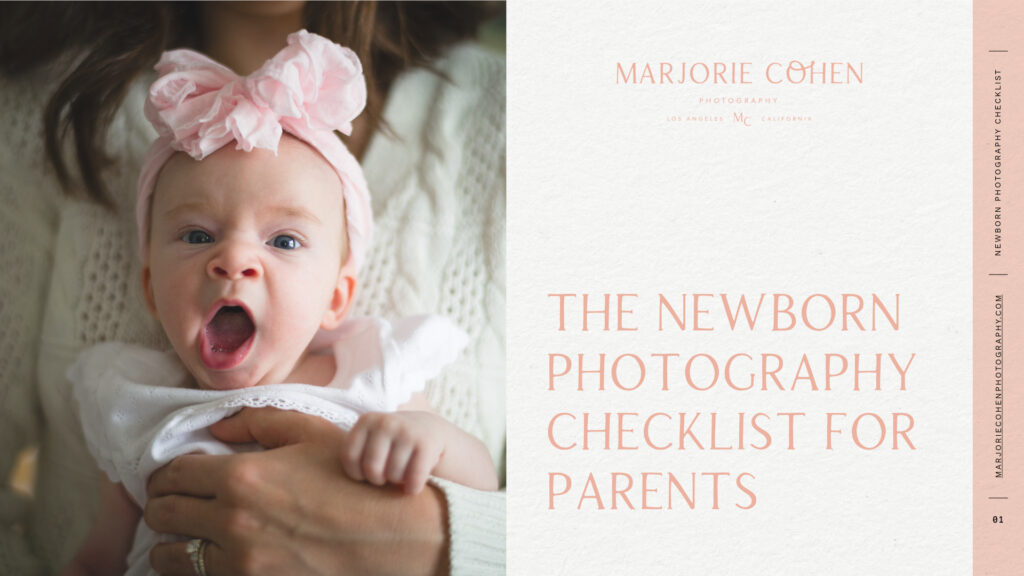 Free pdf guide: The Newborn Photography Checklist for Parents