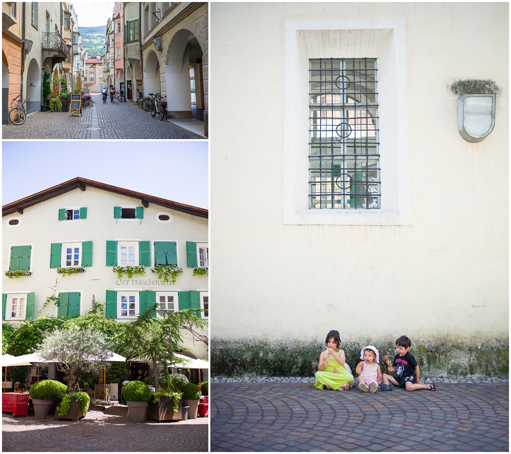 Blog collage of travel photos around Europe.
